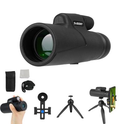SVBONY SX32 Monoculair 10x 42mm Groot Hoge Smartphone Bril Bak4 IPX5 Leer Slijtage Ideaal voor Natuur en Meer Telescoop, Vergroting, Diafragma,