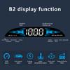 G2 B2 Head Up Display GPS / OBD Multifunctional Smart Car HUD Digital Speedometer Water Temp RPM Fuel Consumption Security Alarm