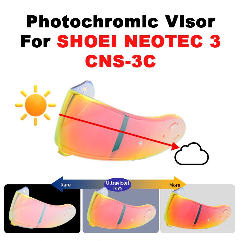SHOEI Neotec 3 CNS-3C Kask Vizörü Lensi Rüzgarlık Güneşlik Yedek Kalkan Casco Moto Aksesuarları Capacetes İçin