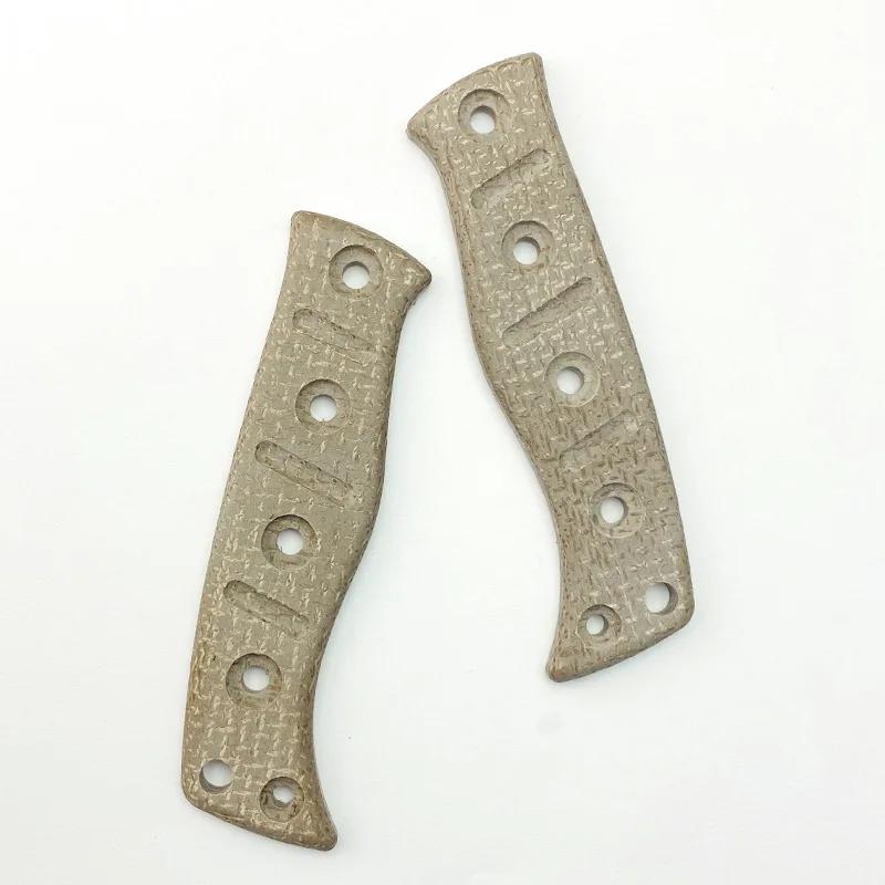 

Накладка на рукоятку ножа из льна и риса из микаты для домашнего домашнего инструмента «сделай сам», детали ручного инструмента из микарты, аксессуары для ножа-бабочки BM Fixed Adamas 375