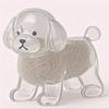 Transparent Cat Hair Storage Box Animal Shaped Dog Fur Storage Pendant  Backpack Charm