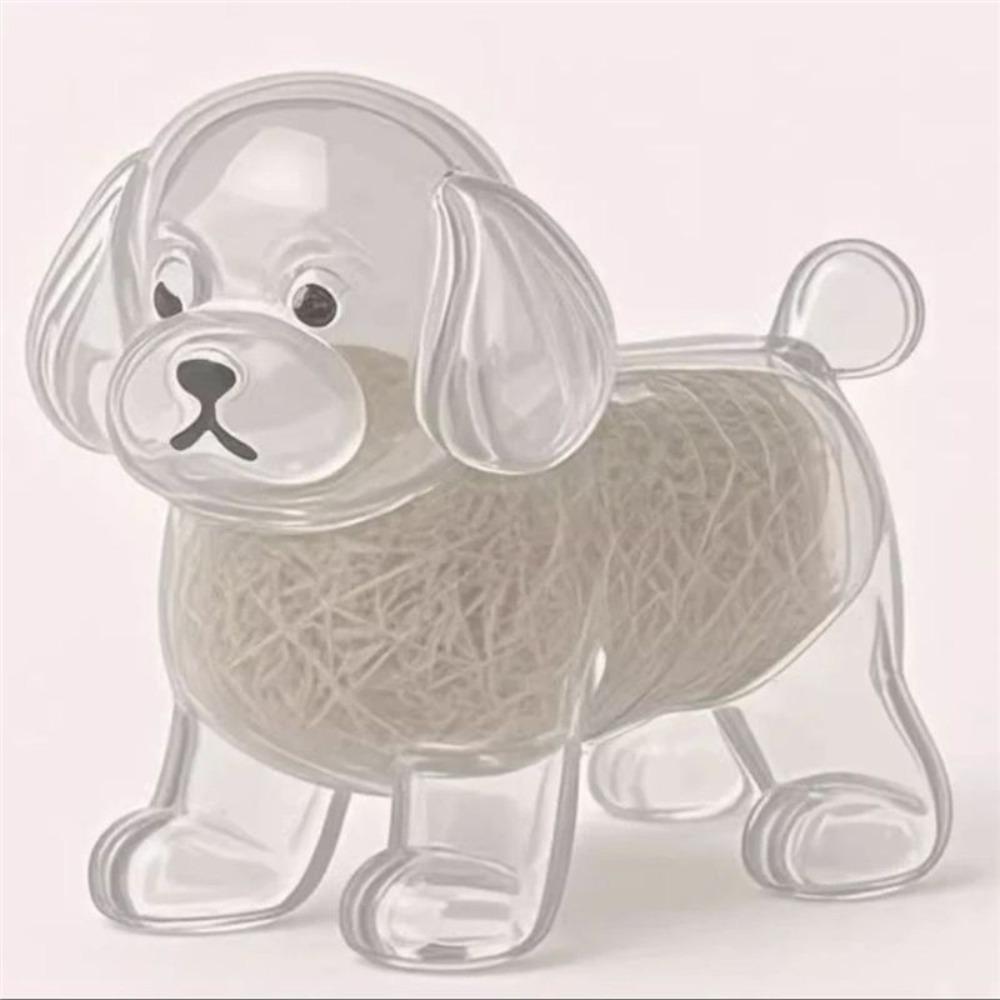 Transparent Cat Hair Storage Box Animal Shaped Dog Fur Storage Pendant  Backpack Charm