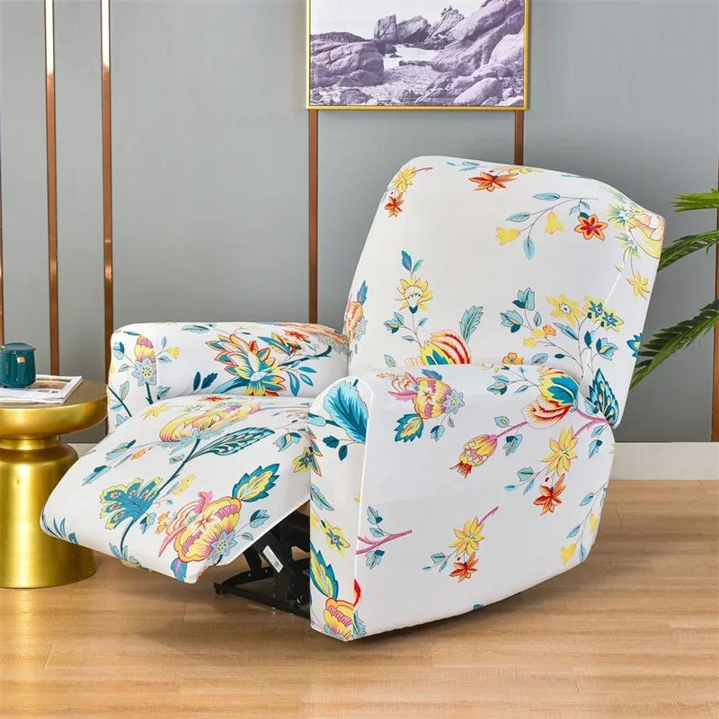 1 2 3 Seater Recliner Sofa Cover Stretch  Chair Cover Elastic Sofa Slipcovers for Living Room Armchair Furniture Covers