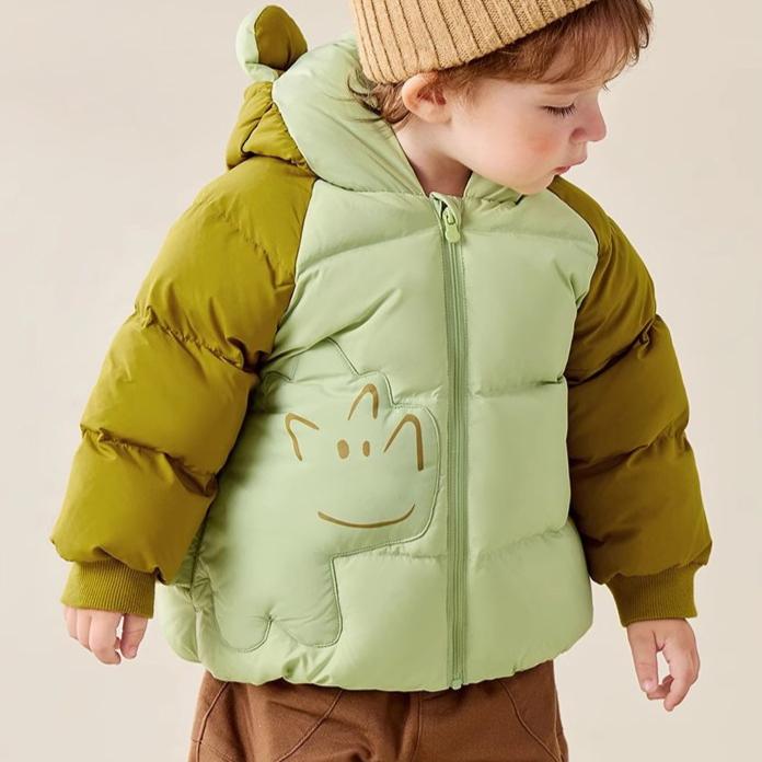 Children's Clothing Children's Down Jacket Autumn and Winter Men's and Women's Thick Short Warm Tops and Coats