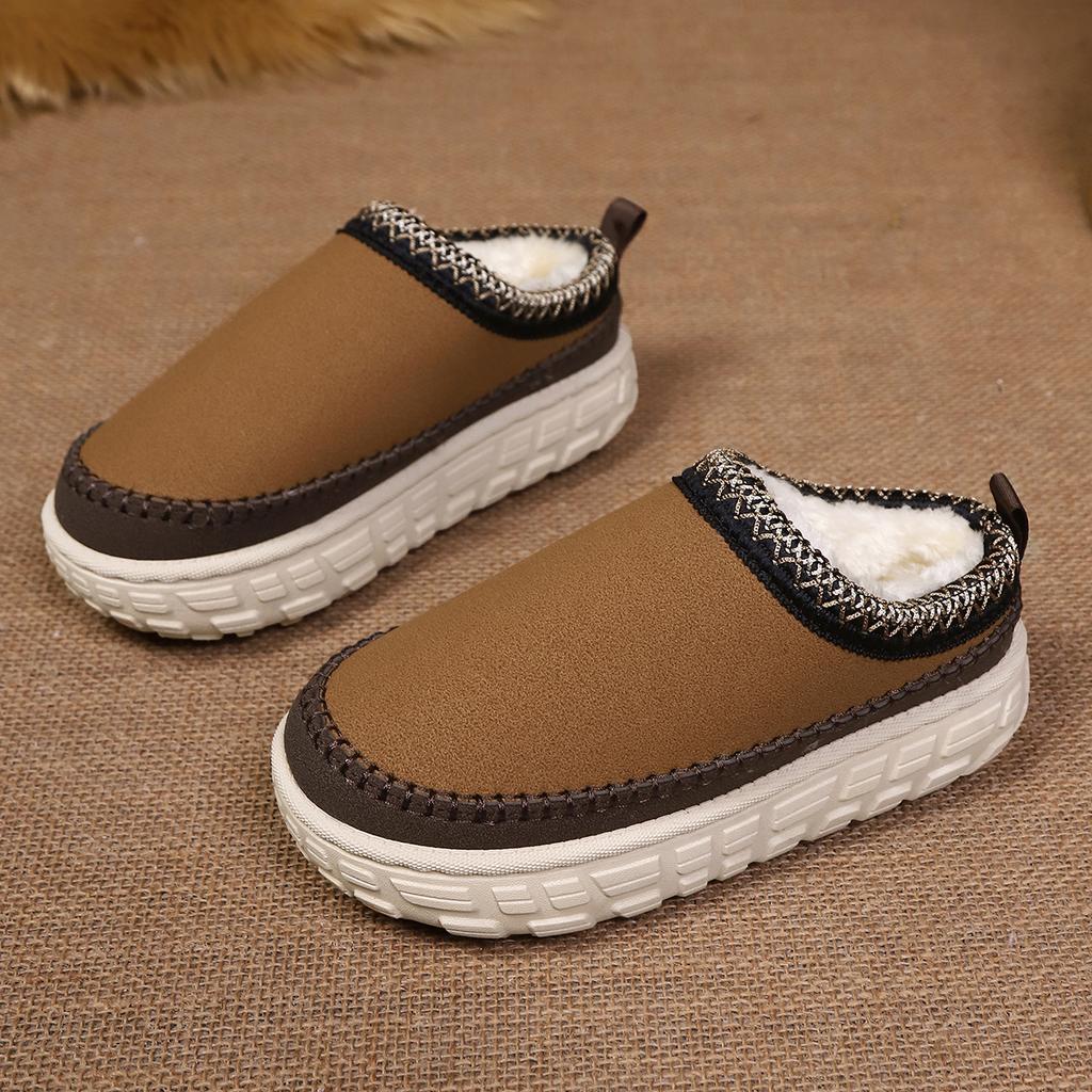 Fashion 2025 Winter Women Short Plush Flats Snow lightweight Boots Warm Thick-soled Shoes Women Comfortable Chelsea Boots Large Size