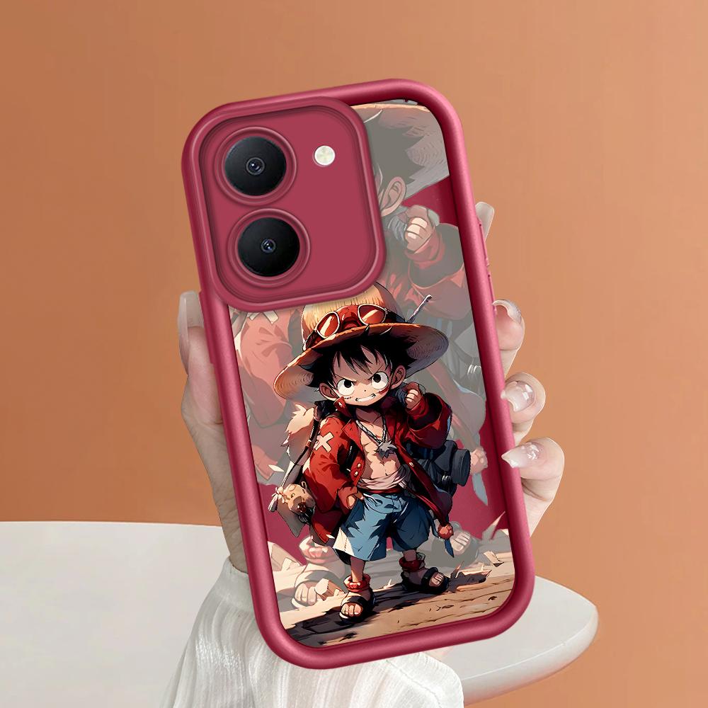 Soft Silicone Square Ladders Cartoon Pattern Full Cover Camera Protection Shockproof Case for iPhone Infinix Tecno Vivo