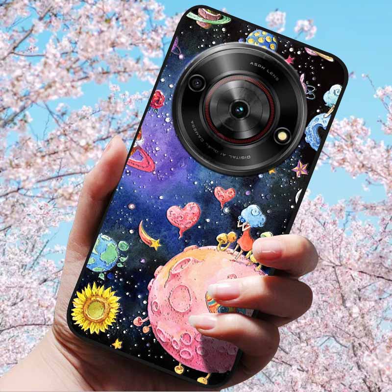 For ZTE Blade A75 5G 6.6" Cases 3D Relief Flower Soft Silicone Luxury Cover for ZTE Blade A75 5G 3D Phone Cases ZTE Blade Z2357N