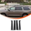 Black Window Center Pillar Sticker Trim Decal For Toyota Sequoia  2024