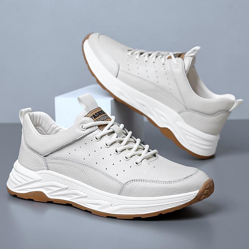The First Layer of Cowhide Summer New Men's Leather Shoes Genuine Leather Sports Shoes Men's Casual Men's Shoes European Trend Shoes Soft