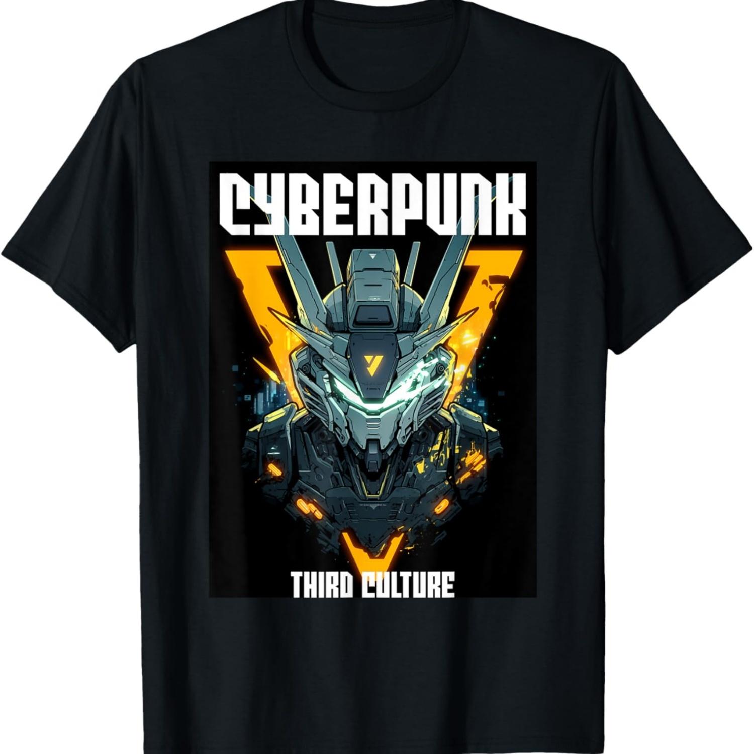 CYBERPUNK MECHA SOLDIER READY GO! T-Shirt S чёрный