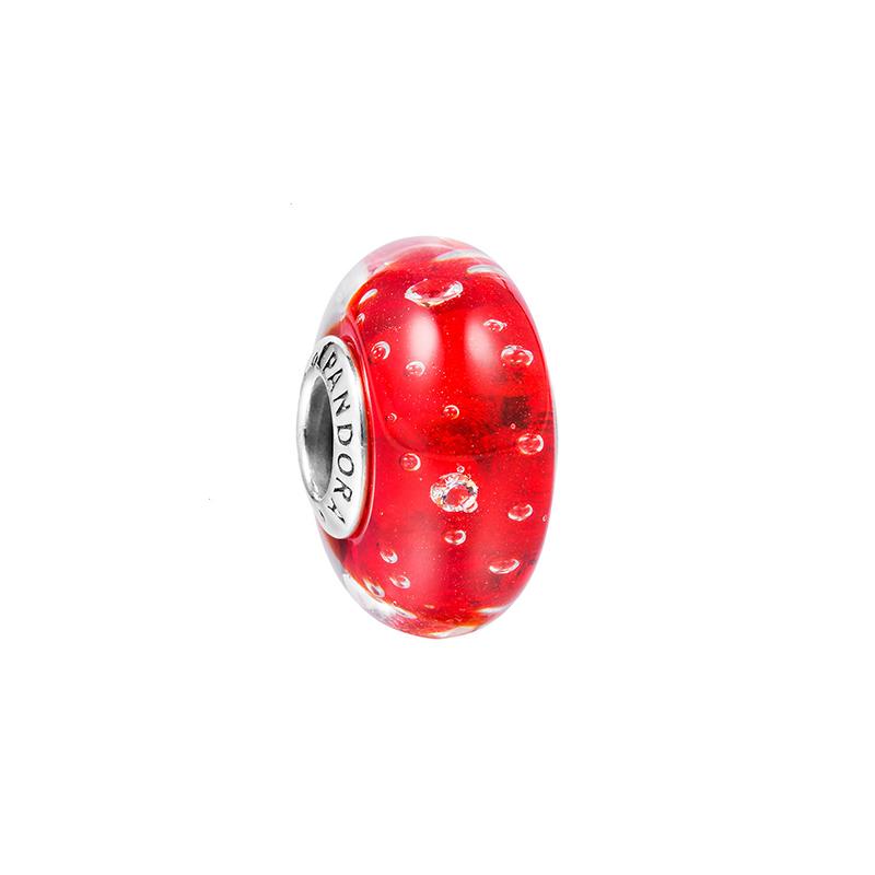 Pandora Bubble glass bead charm red 791631CZ