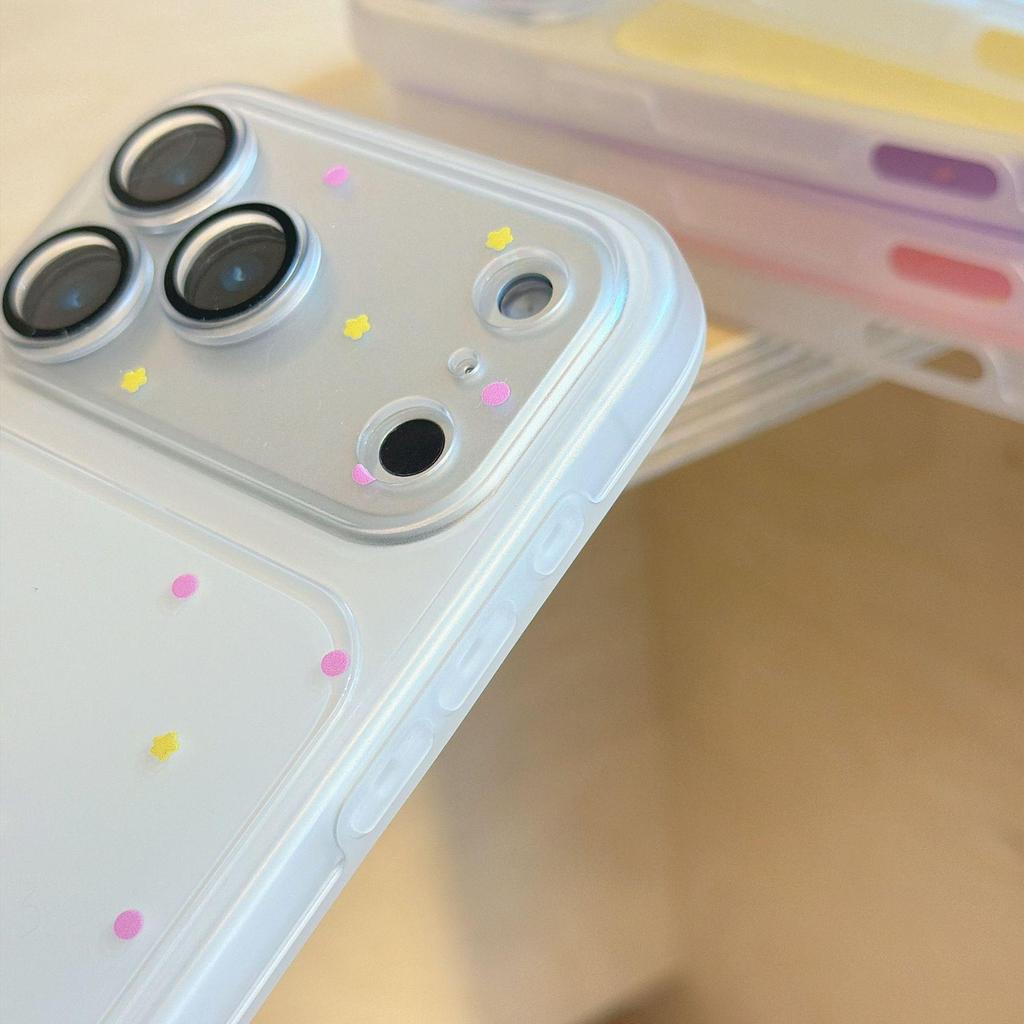 Colorful Polka Dot Phone Case for Apple 16Pro/17ProMax/15 with Anti-Drop Protection
