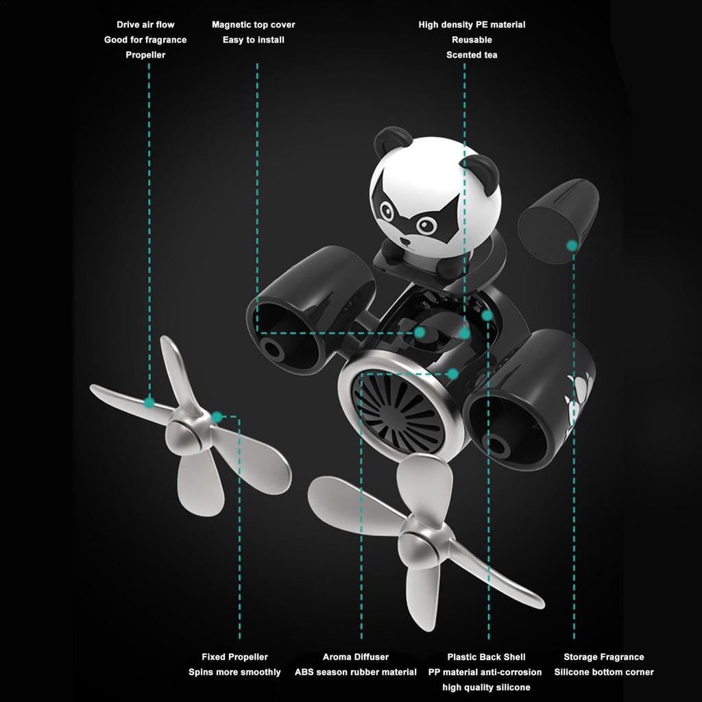 Auto Flugzeug - Auto , Niedlicher Tierpilot Rotierender Propeller