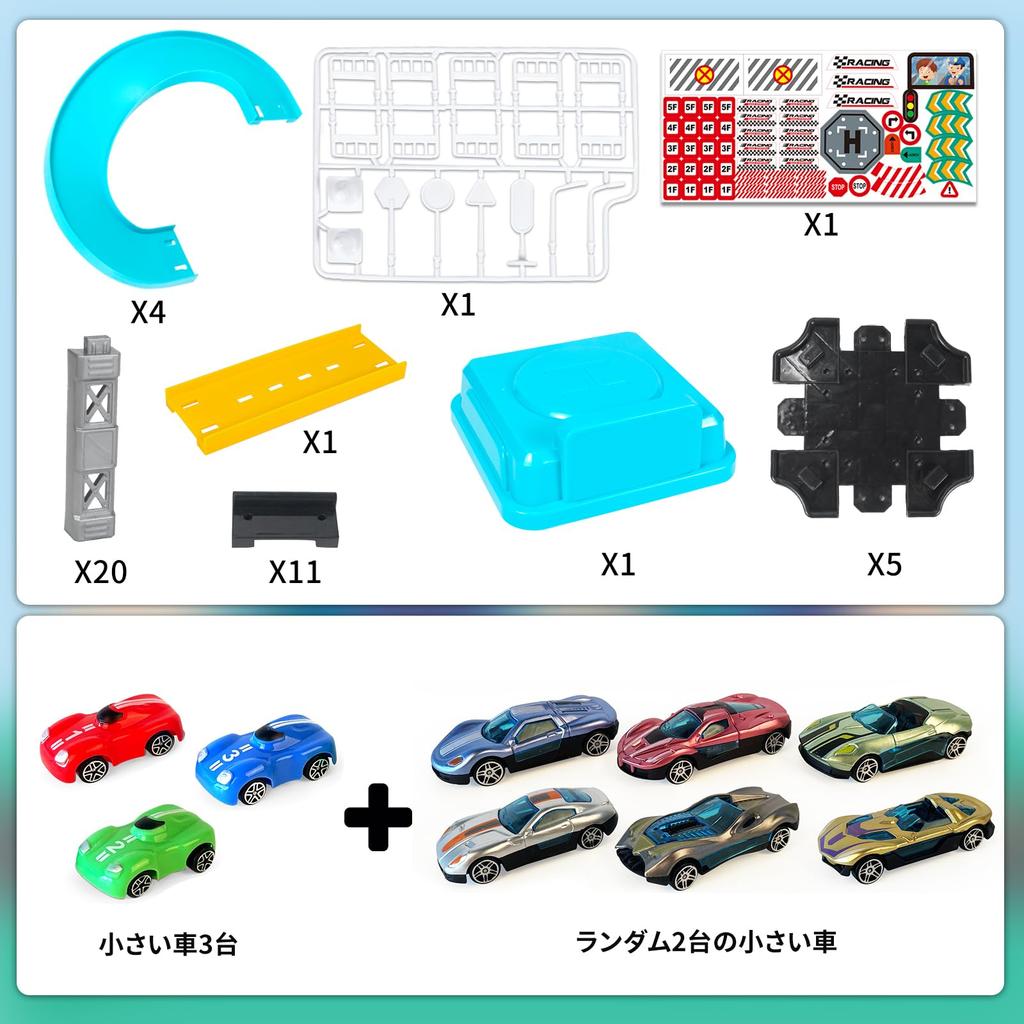 Tcvents Stavební vozidlo Hračka Tesař Hra na povolání Parkoviště 3D Mini sada autíček Železniční sada Plarail Dětská autíčka Model pracovního auta Automobil