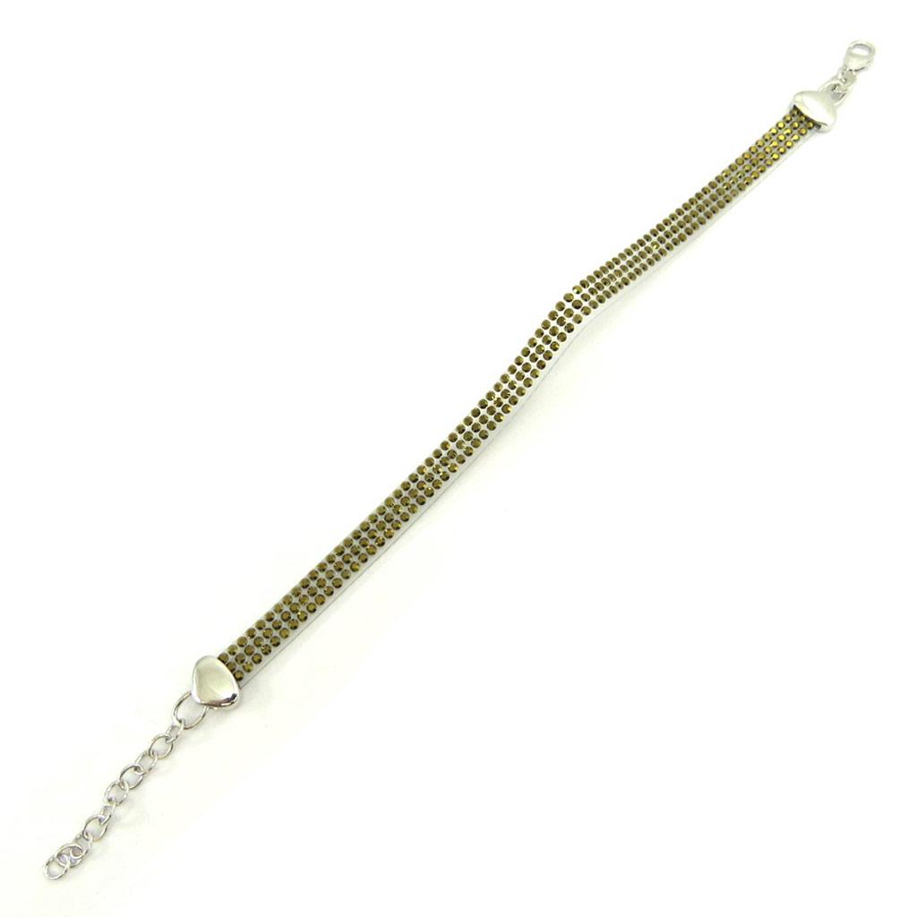 Les Trésors De Lily [L5652] - Silver Bracelet 'Sissi' Gold - 6 Mm