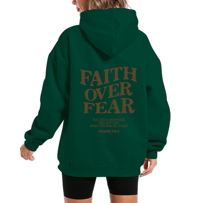 2025 popular men's and women's fleece sweater letter print kangaroo pocket new hooded sweater