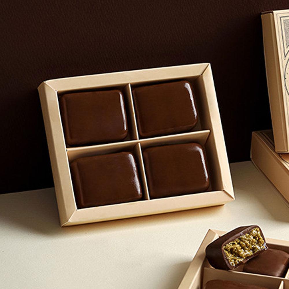 Korea Chuckles dubai chocolate 1 box of 4 pieces / 1 box of 9 pieces original danube and postachio kunafa