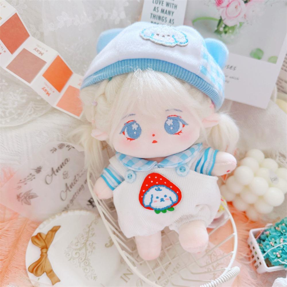 Dress Up Cotton Doll Suit Strap Pants Plush Dolls Clothes Cotton Doll Clothes Set  Children's Gift