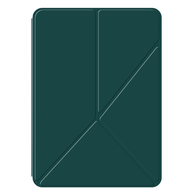 For iPad Pro 11 (2024) (M4) Case Magnetic Attachment PU Leather Origami Stand Tablet Cover