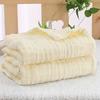Soft Six-layer Cotton Bath Towel, Gauze Bath Towel, Plain Color Wrap Blanket Bubble Bubble Gauze Baby Swaddle & Cover