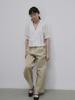 PLATDUJOUR Wide Two Tuck Pants (Ivory)