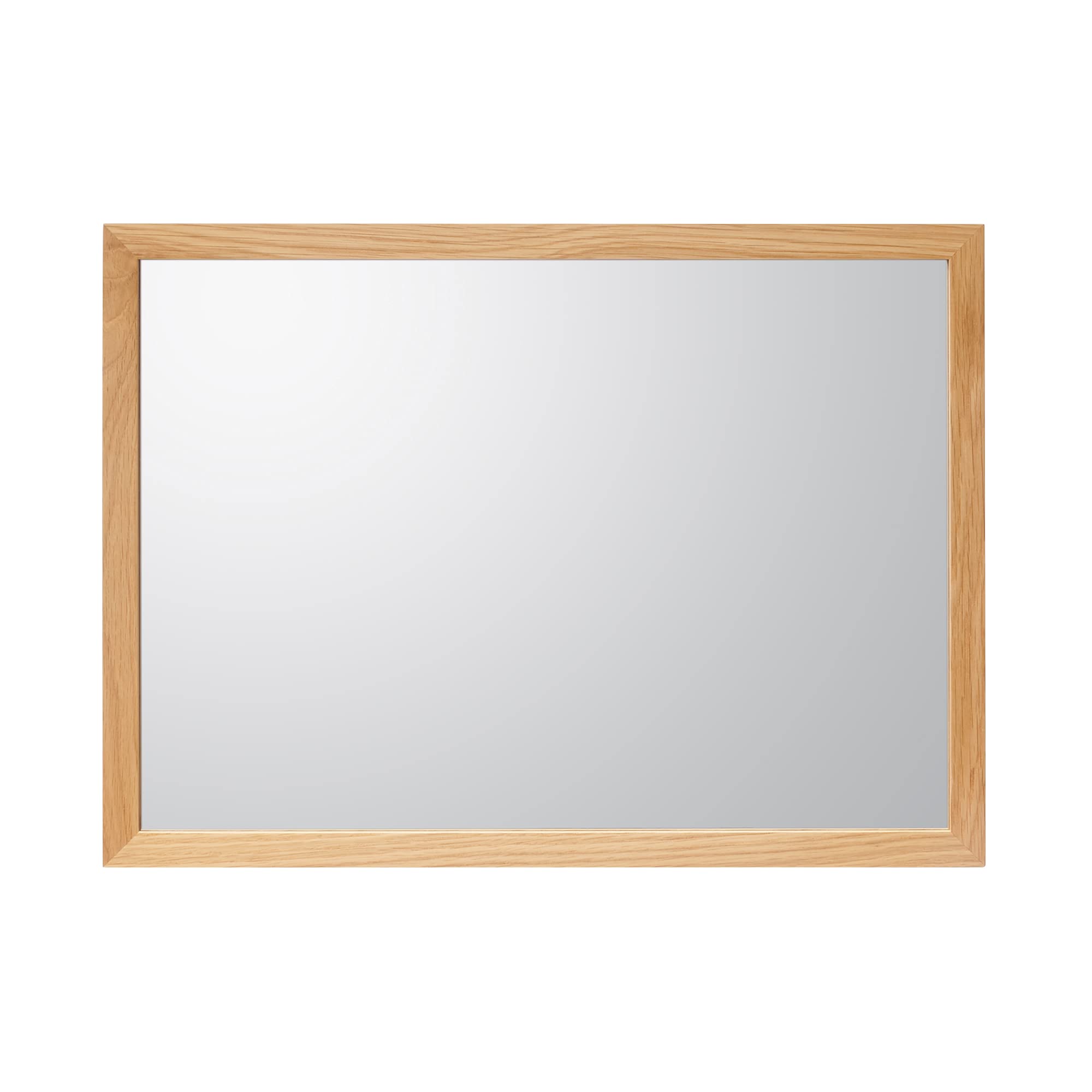 

MUJI Wall-Mounted Furniture Mirror, Oak, Small, 44cm W x 2cm D x 32.5cm H, Product Number: 44505052