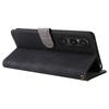 For Sony Xperia 1 VI Leather Case RFID Blocking Wallet Cover with Wrist Strap
