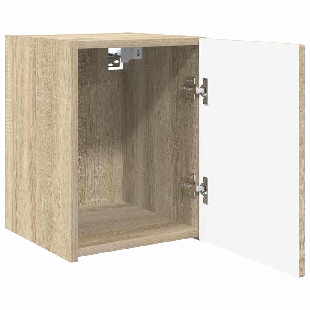 TV Wall Cabinet 2 Pcs Sonoma 30 X 31 X 40 Cm Particleboard