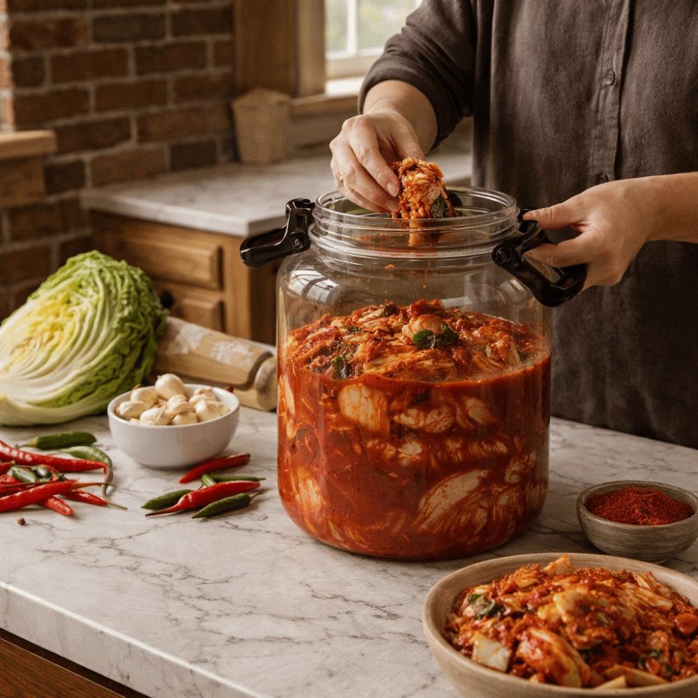 Large Capacity Airtight Storage Pitcher Food Grade Hermetic Food Box Fermentation Jar Fermentation