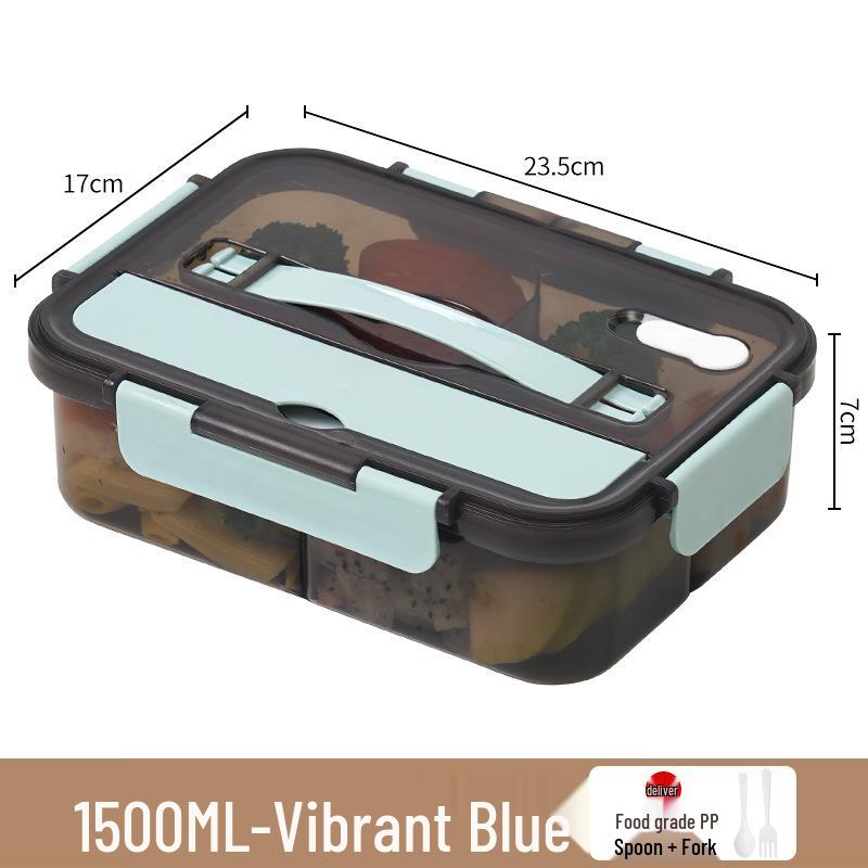 Insulated Bento Lunch Box with Lid - Large Capacity, Food-Grade, Portable for Students and Office Workers
