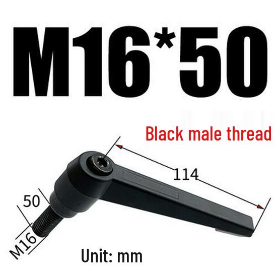 Adjustable Ratchet Handle L-Shaped Wrench with M5/M10/M16 Set Screw 7-Shaped Quick Lock Bolt