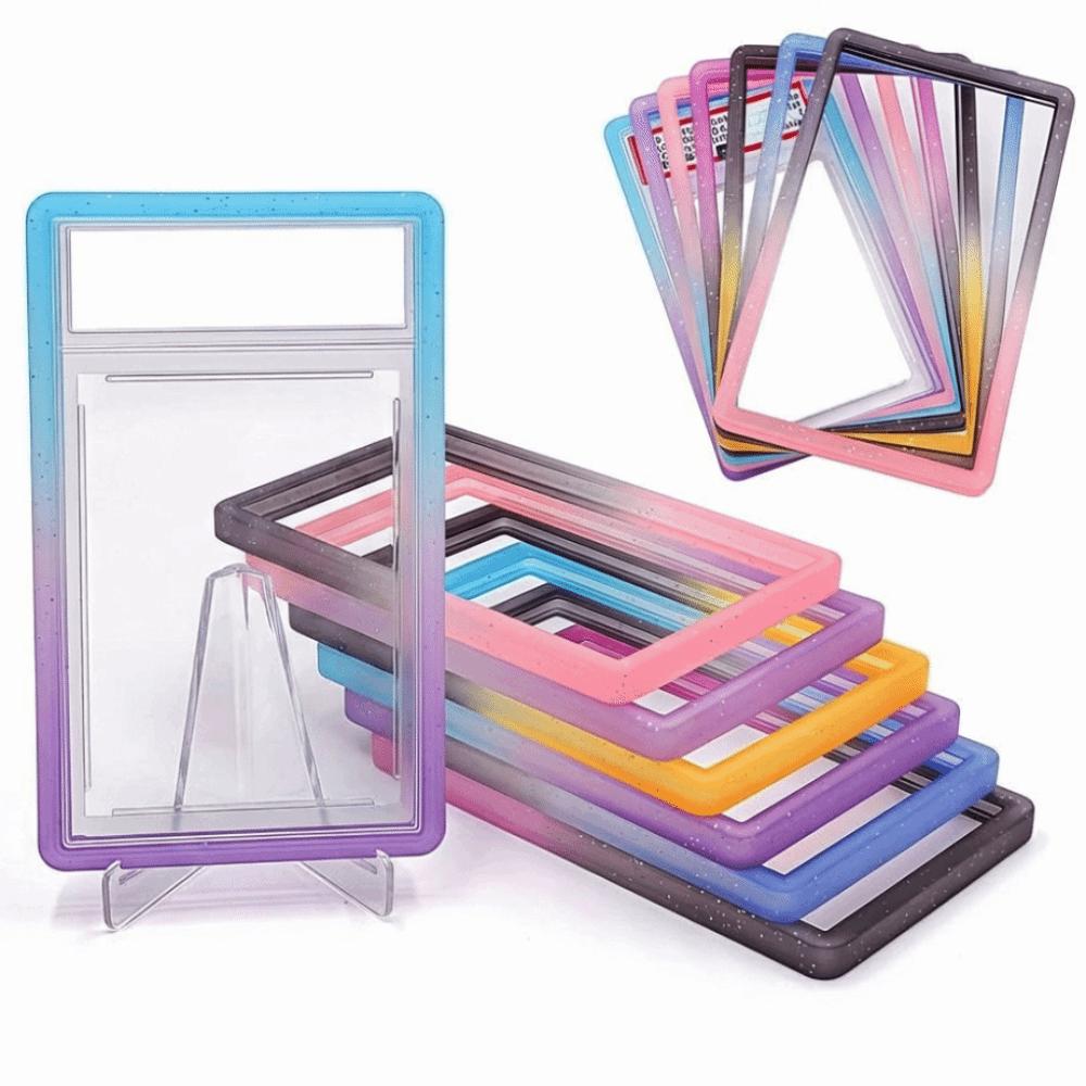 Trading Card Soft TPU Frame Shock Absorption Tight Fit 35PT Protective Case Matte Lightweight Rating Cards Holder Drop-resistant