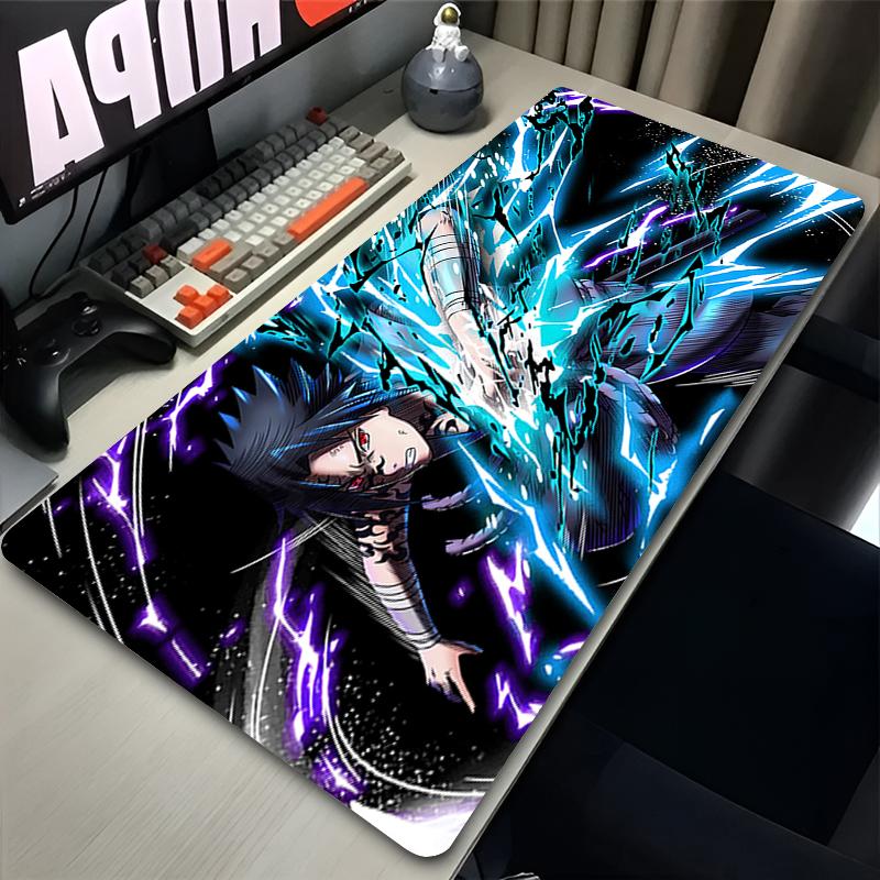 Large Mouse Pad Gaming Accessories NNaruto Sasuke Anime Table Mat Colorful Carpet Popular Computer Mousepad Gamer Keyboard Mat