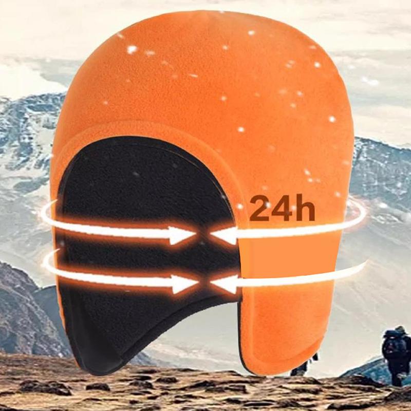 Winter Double-Layer Fleece Hat for Outdoor Cycling Warm Ear Cover Cold Protection Thick Design for Warmth And Wind Resistance
