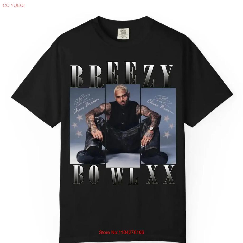 Chris Brown Breezy Bowl XX Merch T Shirt New S 5XL 2025 vintage Washed Comfortable Stretched streetwear Soft homme Unisex