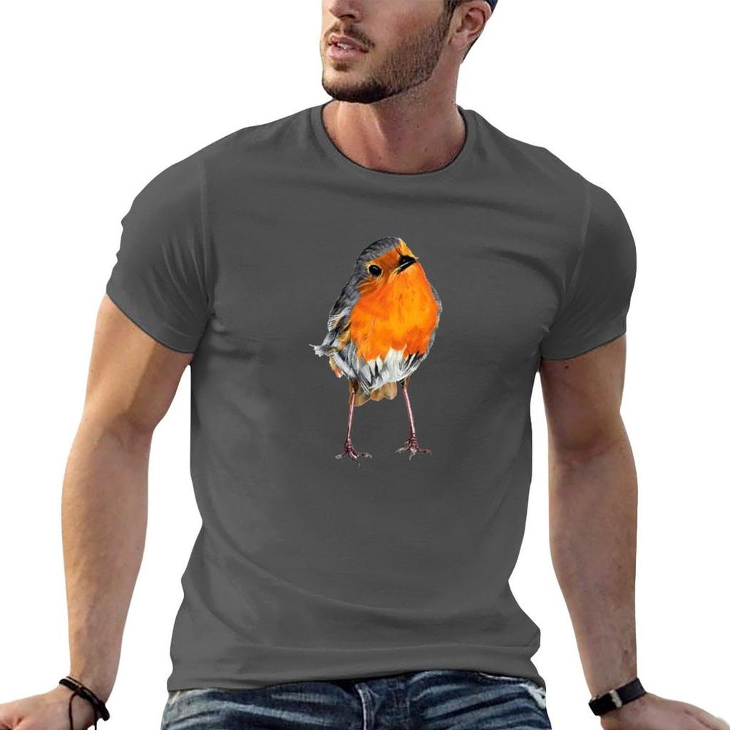 Red Robin Robin Redbreast Songbird Christmas Robin Wild Bird Tshirt T Shirt Unisex Luxury Unisex T Shirt Designer Tshirt