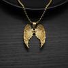 Casting Vintage Personality Angel Wings Pendant Punk Hip Hop Tide Men's and Women's Stainless Steel Titanium Steel Necklace