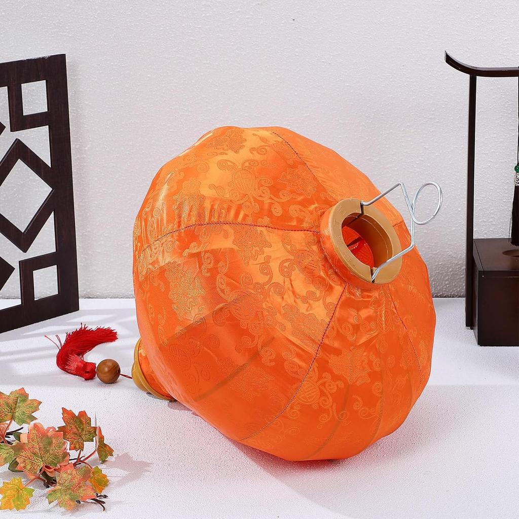 12 inches Vietnamese Lantern Oval Paper Party Decortion Oval New Year Lantern Birthday Lantern Fabric 3D an Style