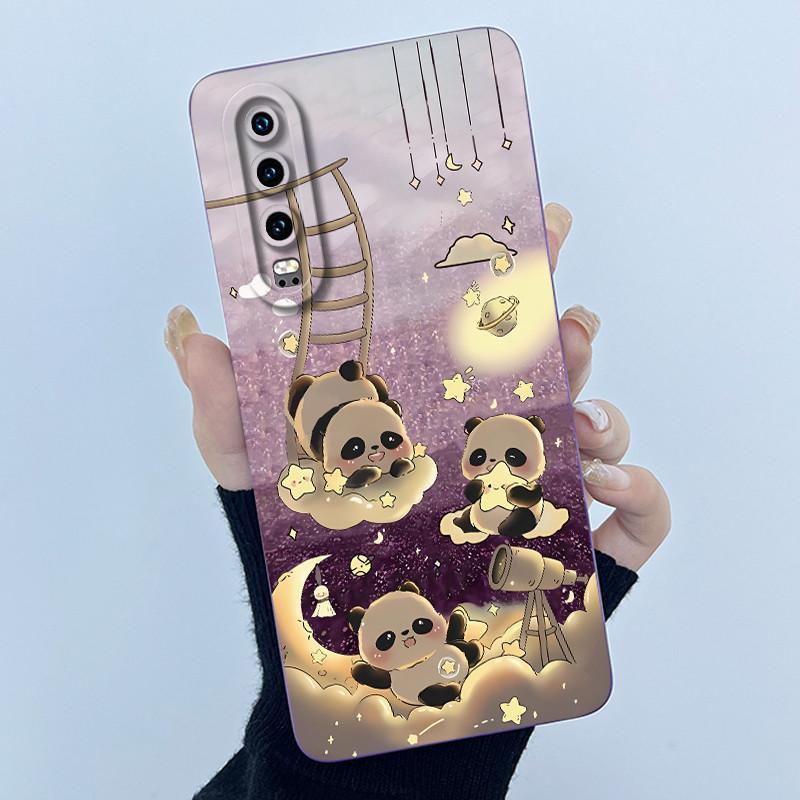 For Huawei P30 Pro P30 Lite Case Panda Sweet Girls Soft TPU Silicone Full Protection Phone Bumper for Huawei P30Pro Cover Fundas