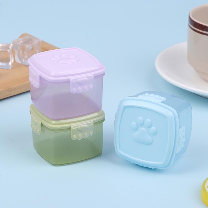 1ks mini kulaté čtvercové lahve kečup koření omáčka lahvička medovo-hořčičný salátový dresink kuchyňská nádoba na bento omáčku