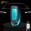 Premium Leather Car Key Case for Hyundai Elantra, Mingtu, Ix26, Ix35, New Tucson (9th Gen)