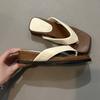 Slope heel flip-flops women's summer outer wear 2025 new versatile skirt beach thick bottom toe cool slippers