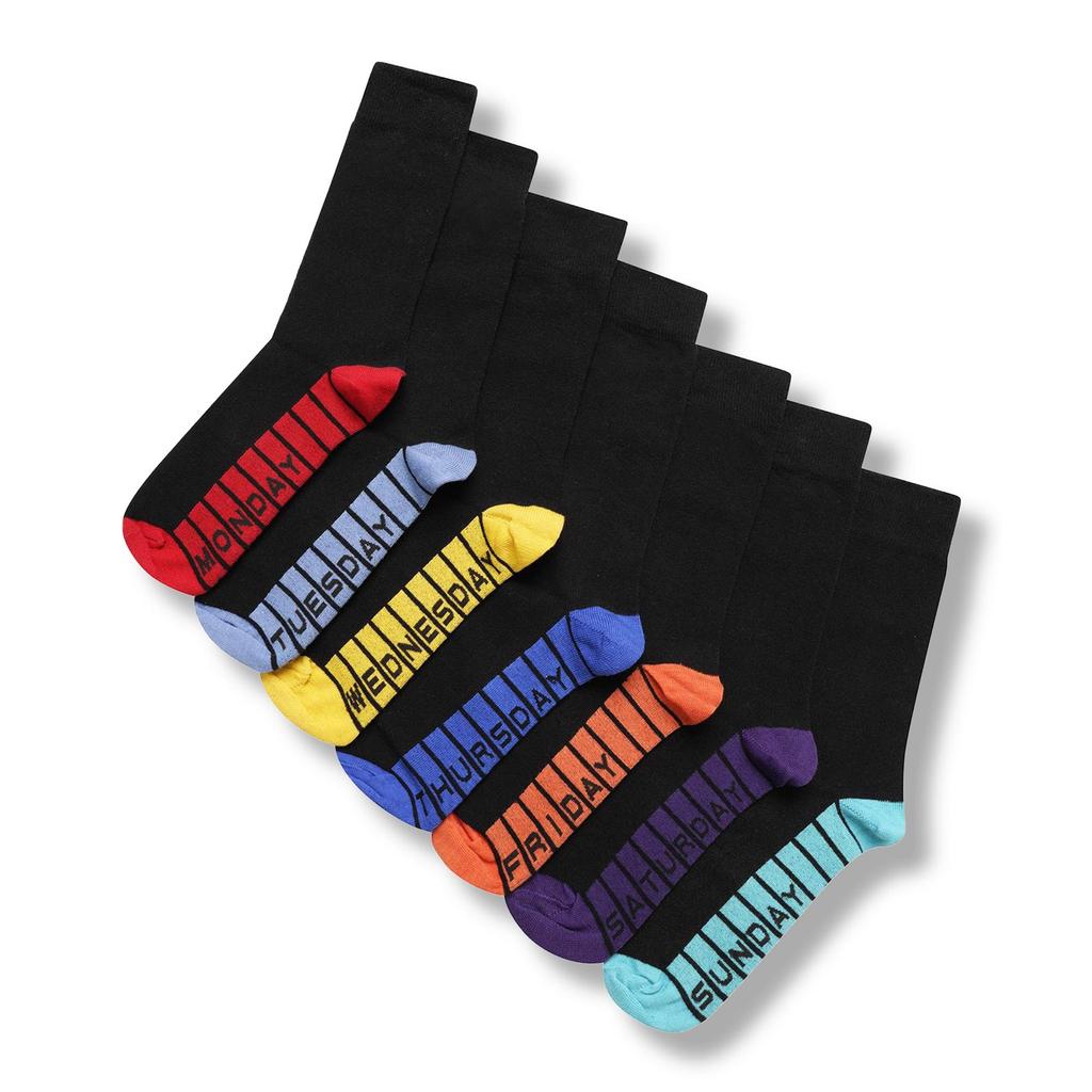 Public Dealz Mens Days Of The Week Cotton Socks (Pack of 7)