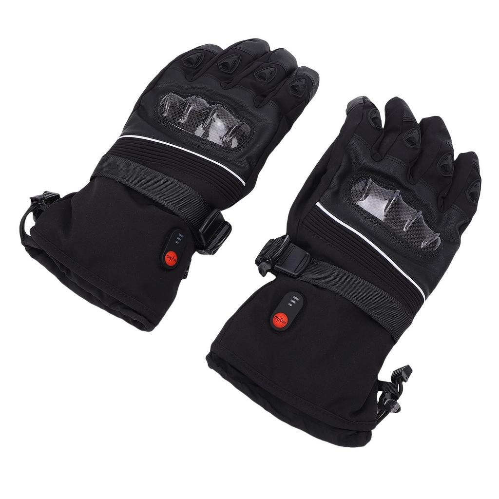 USB Heated Gloves for Men Women Rechargeable Hand Warmer Electric Heating Gloves with 2 Batteries for Cycling Skiing