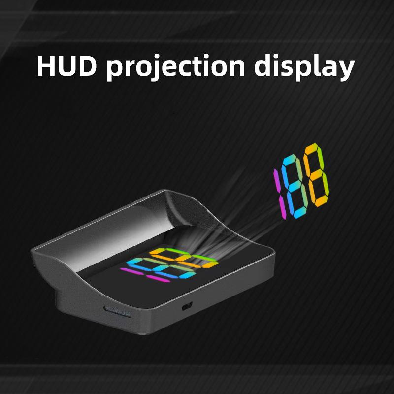 Car Windshield Projector Digital Speed Hud Colorful Speedometer Head Up Display Kmh Plug And Play Gps For Truck Vehicles