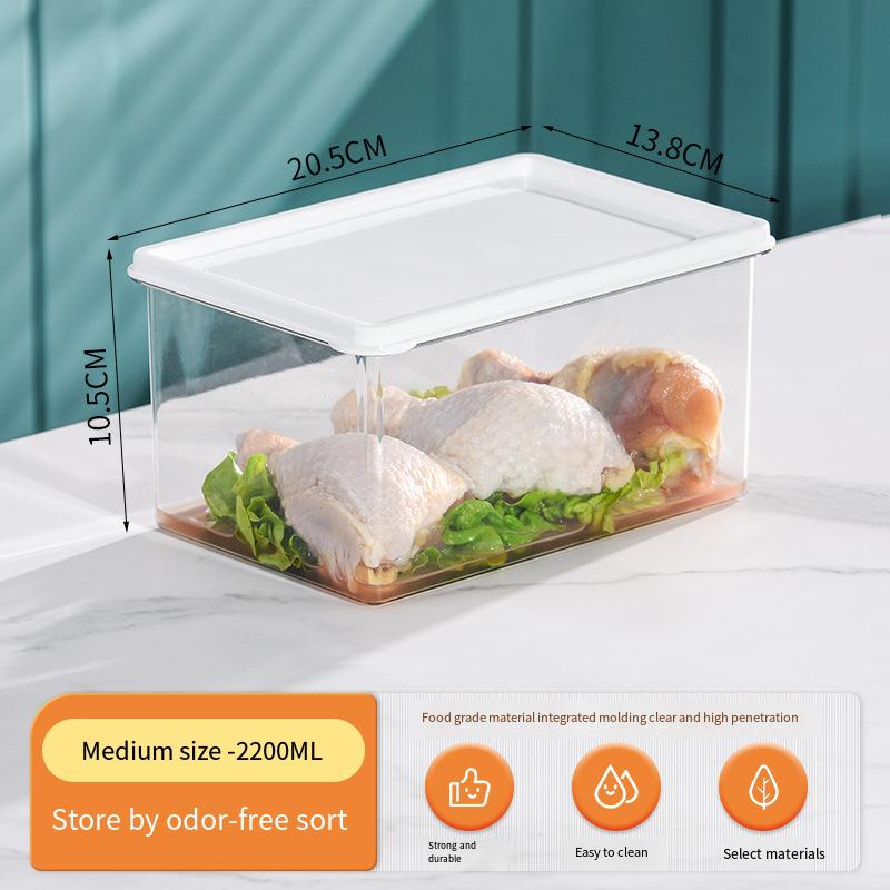 Transparent Plastic Refrigerator Storage Box Drawer Crisper Food Vegetable Egg Box Kitchen Hanging Storage Box Shelf Box