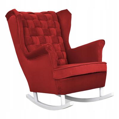 Carol Rocking Chair, Scandinavian,, Red, Red