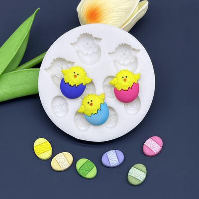 Kurczak Jajka Wielkanocne Silikonowa Forma Sugarcraft Czekoladowa Babeczka Pieczenie Fondant Narzędzia do Dekoracji Tortów