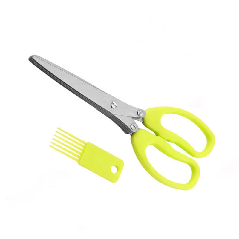 Zhi Shi 5-Blade Stainless Steel Kitchen Scallion Scissors