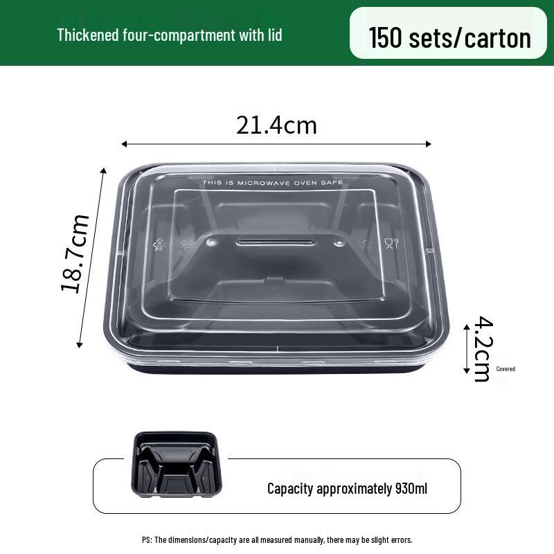 

Disposable Multi-Compartment Takeaway Lunch Boxes
